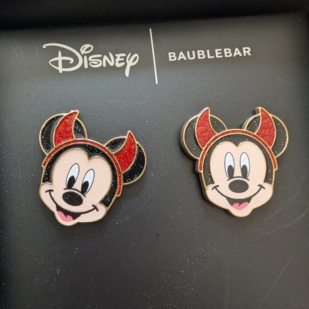 BaubleBar Disney Mickey Mouse Devil Earrings - Picture 4 of 6